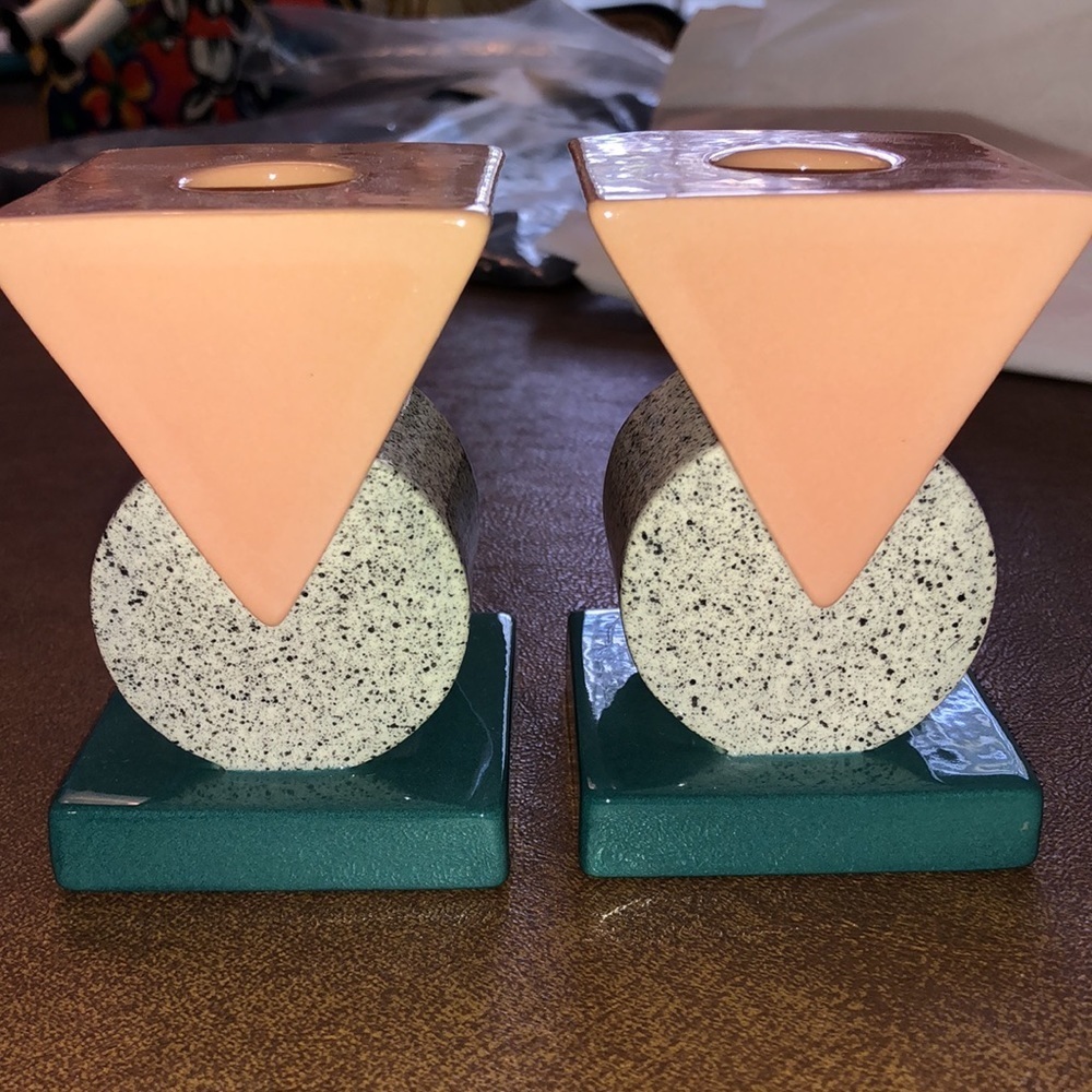 CANDLE HOLDERS MIDCENTURY MODERN - PERFECT CONDITION - Picture 4 of 7